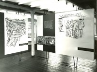 Ausstellung im "Museum des Widerstandskampfes und der Leiden des jüdischen Volkes" (1961) in der Baracke 38